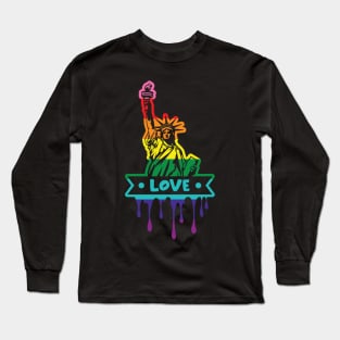 PRIDE Statue of Liberty Long Sleeve T-Shirt